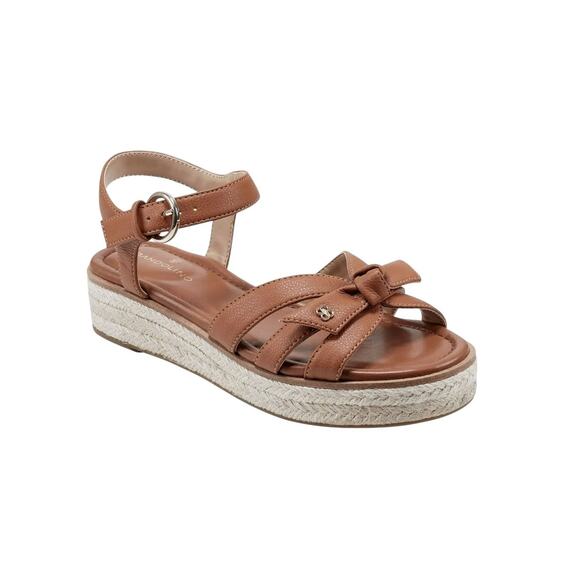 New! Bandolino Women's Petty Flat Espadrille Platform Sandals- Size 8.5 - Picture 1 of 10